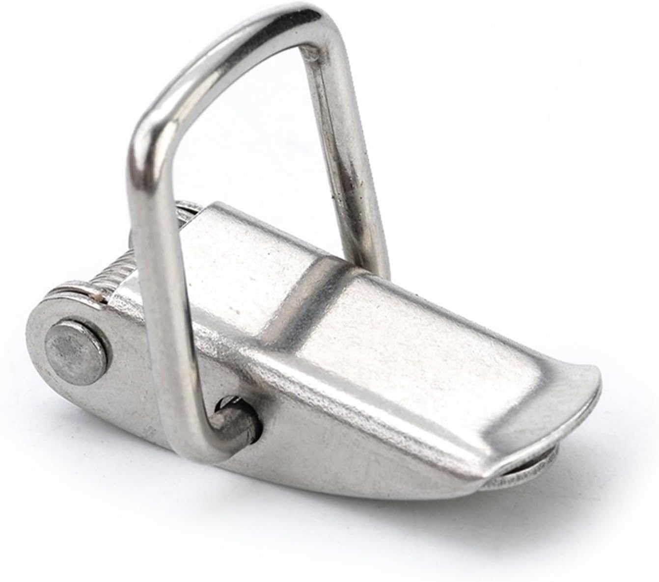 J107 Hardware Cabinet Boxes Spring Loaded Latch Catch Toggle Hasp 46 * 21 Mild Steel 1Pcs