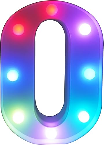 Letras de luces LED coloridas con control remoto 16 colores cambiantes luces LED de marquesina luces nocturnas regulables para bodas cumpleaños