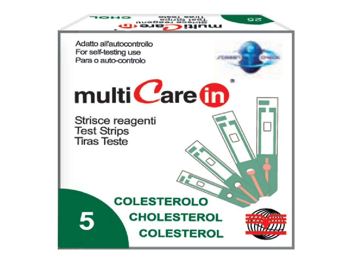 Gima Lot de 5 bandes de test pour rétroviseur Cholestérol