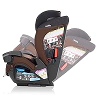 Vista 6 de Evenflo EveryFit/All4One - Asiento convertible 3 en 1 para automóvil con funda de limpieza rápida (marrón Belmont)