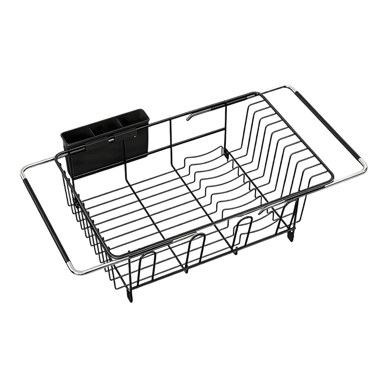 carotoe Capacity Kitchen Utensil Dryer Rack Featuring Removable Silverware Tray and Base Heavy Duty Drying Rack