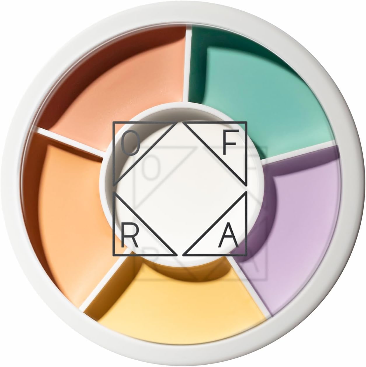 OFRA Magic Roulette Concealer - Color Corrector for Under-Eye Dark Circles, and Any Imperfections - 6 Colors: Green, White, Purple, Yellow, Peach, and Orange Pot Concealer - 10g