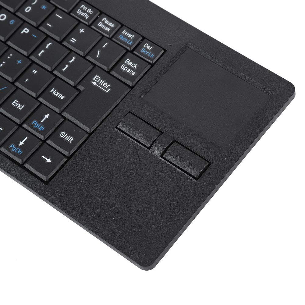 Wendry Tastiera Wired USB Touchpad, Wired USB Touchpad Integrato Porta HUB Tastiera 82 Tasti Tastiera Ultrasottile per Notebook/scrivania