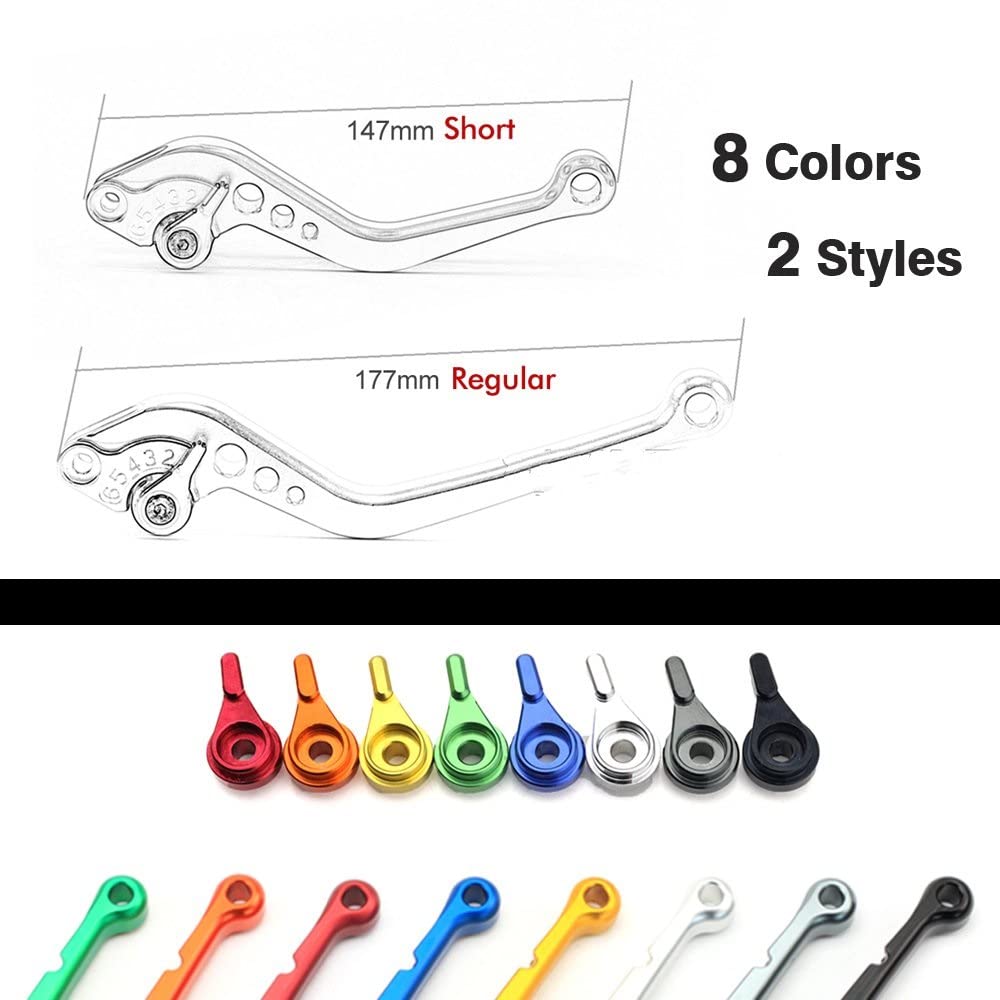 Moto Leviers d'embrayage De Frein pour Aprilia pour Caponord 1200 Rallye 2013-2017 pour Dorsoduro 1200 2010-2016 Moto CNC Court Long Leviers d'embrayage De Frein (Color : Short 7)