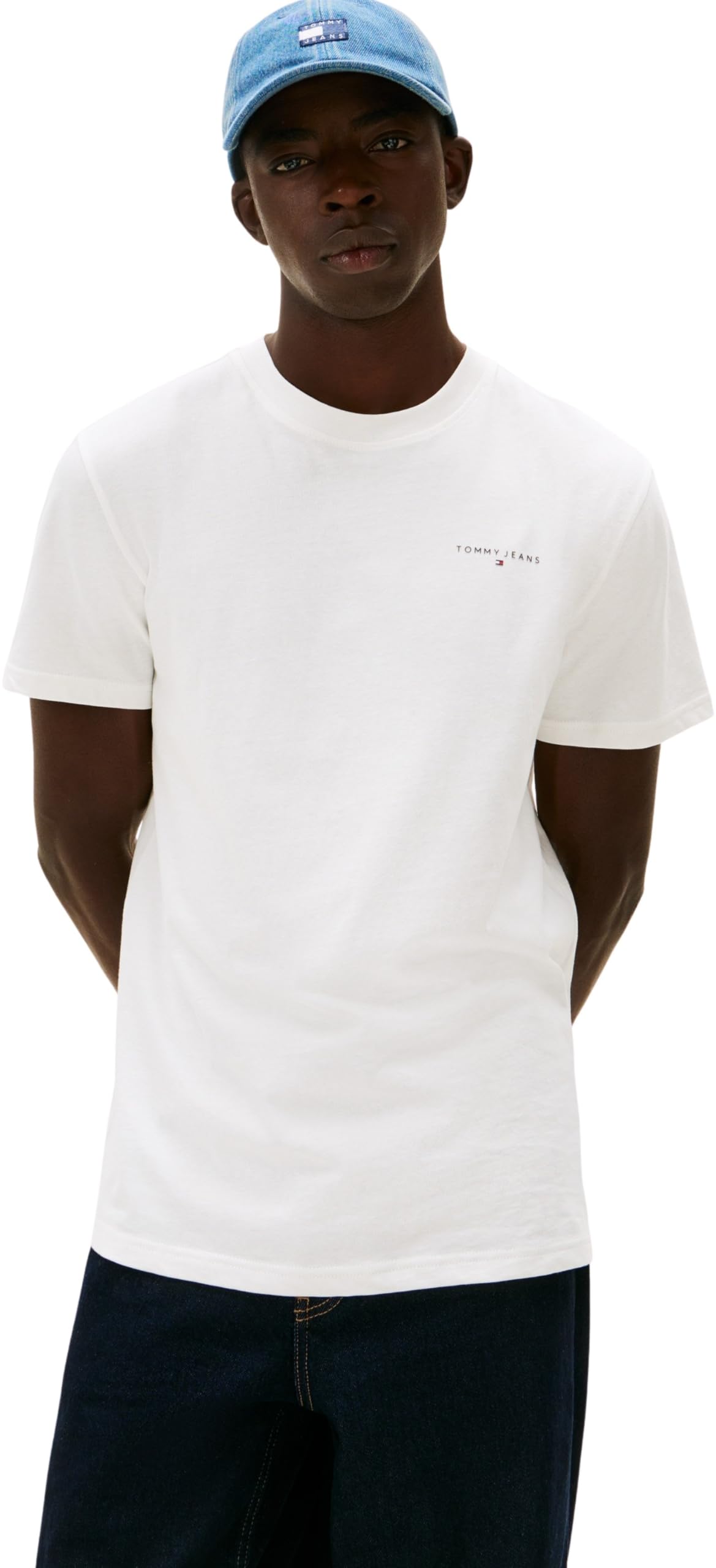 Tommy Jeans Herren TJM Slim Linear Ss Tee 2pck EXT Dm0dm22316 S/S T-Shirt (1er Pack)