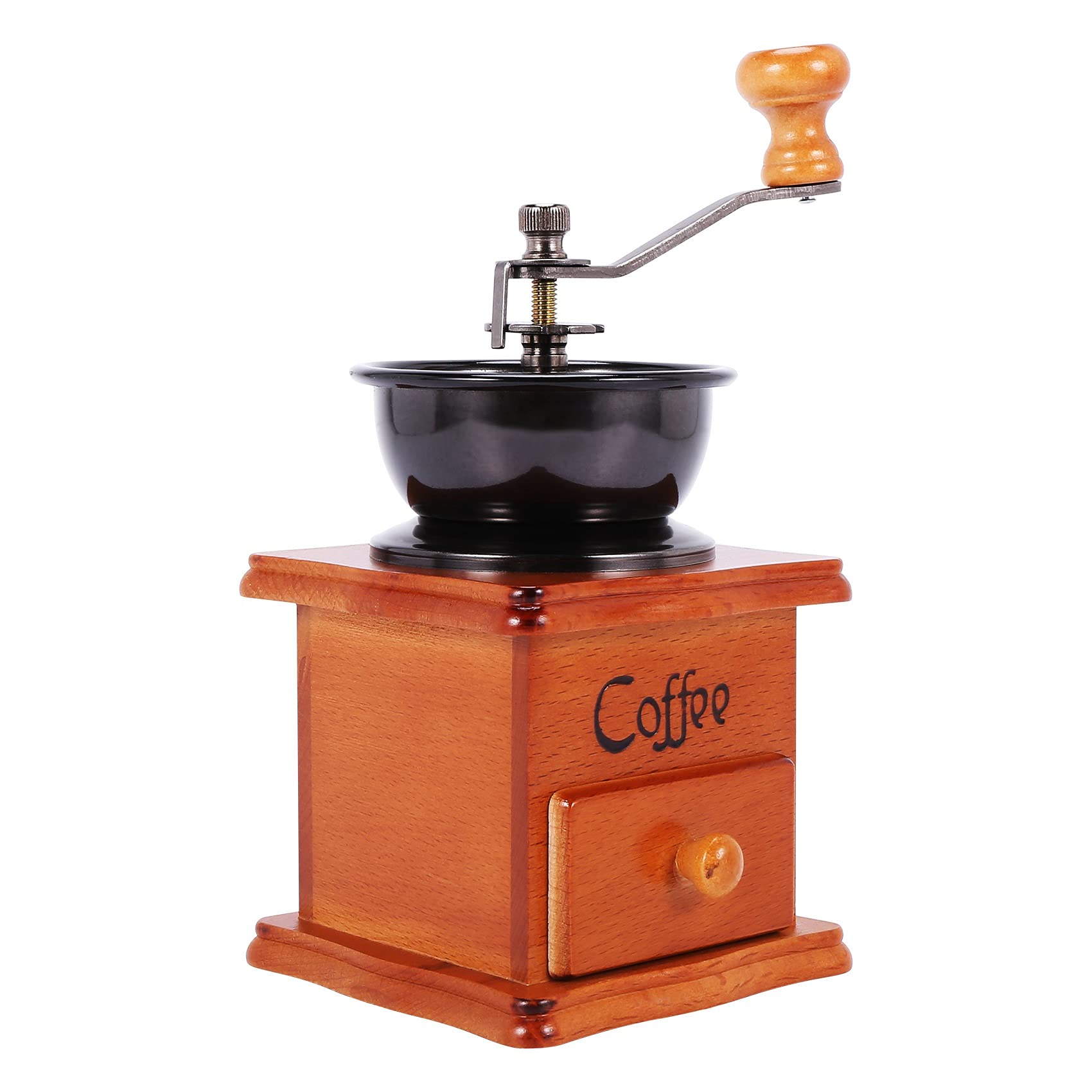 Molinillo de café manual de molinillo de café manual de acero inoxidable retro café mini mantequilla cerámica