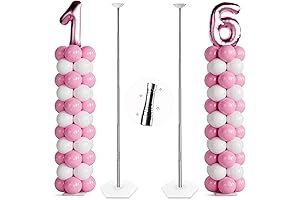 TEKXYZ Telescoping Balloon Sizer Ruler Stand Set for Party Decorations