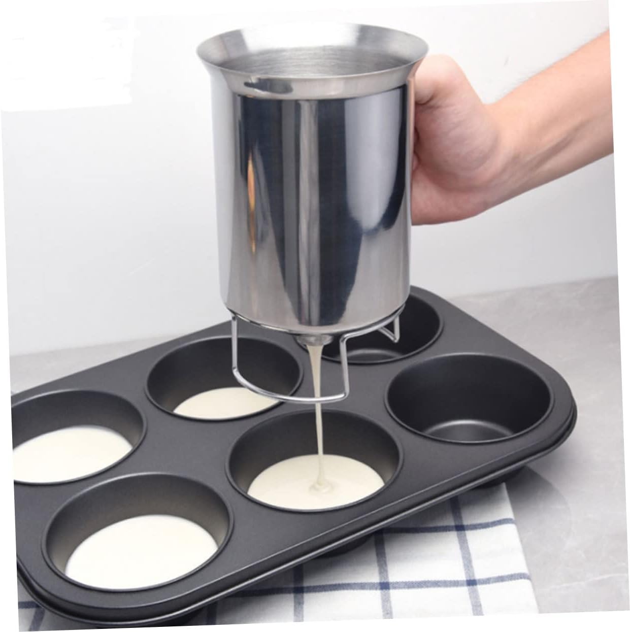 Stainless Steel Dispenser Professional Funnel for Baking Supplies Machine