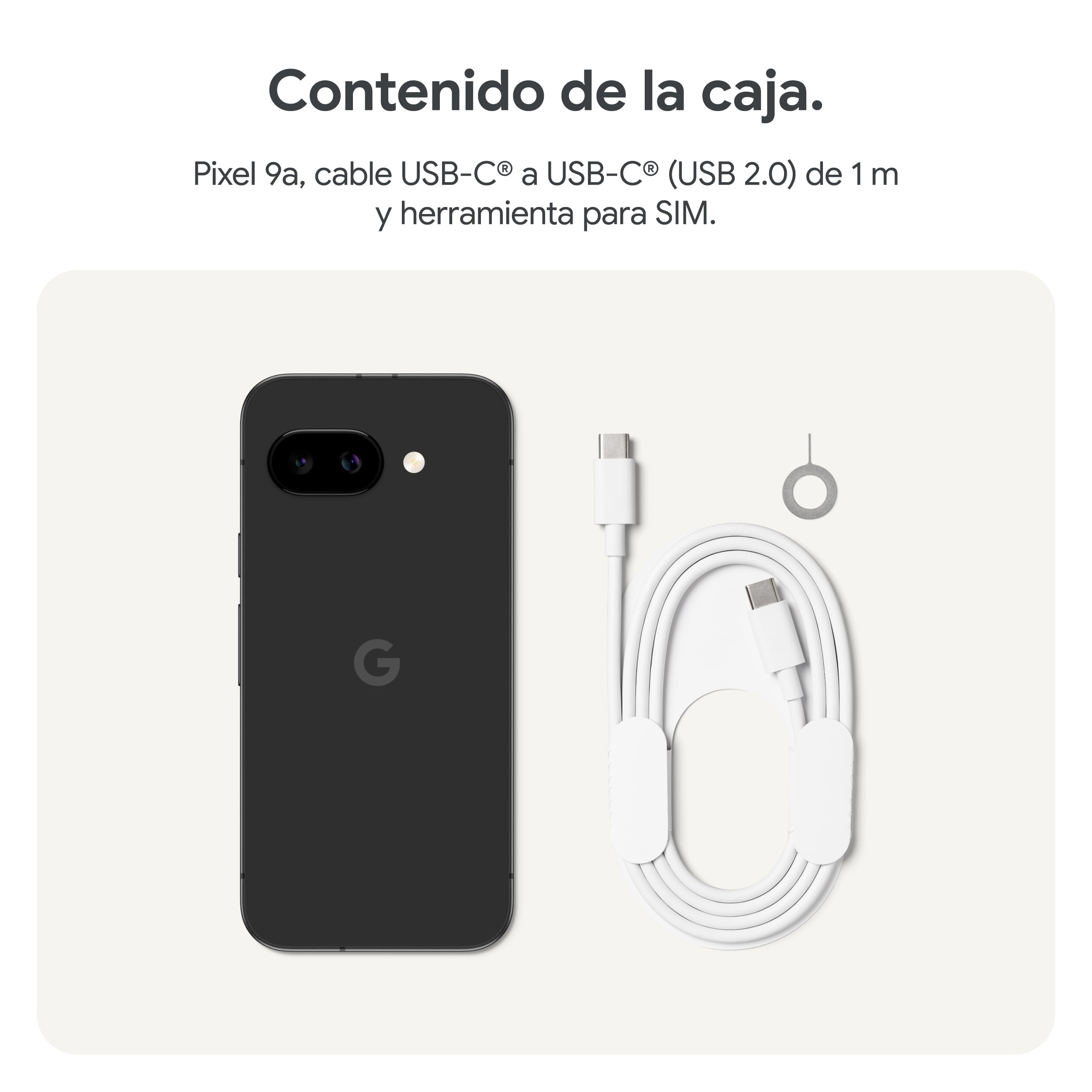 Google Pixel 9a – Smartphone Android Libre con cámara con IA, batería para Todo el día y potentes Funciones de Seguridad – Obsidiana, 128GB