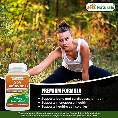 Best Naturals Best Naturals Soy Isoflavones For Women 750 Mg Capsules, 120 Count #TOP3