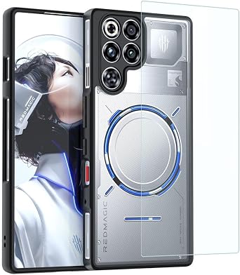 Phone Case for RedMagic 11 Pro, RedMagic 11 Pro Plus | [Lightweight] [Shockproof] [Drop Proof] Rugged Full Body Slim Fit Protective Phone Case Cover & Tempered Glass Screen Protector Clear