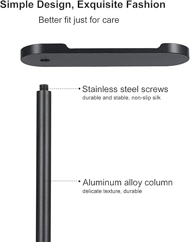 Miniatura 3 de Headphone Stand Aluminum, Headset Holder with Solid Metal Base for Desk, Compatible with Most Headphones (Black)