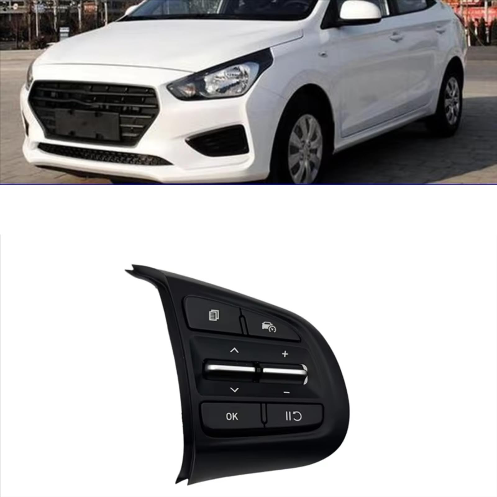 Pulsanti Volante Universali Auto Compatibile Con Hyundai Per Verna Per Reina I10 2017 2018 2019 2020 Interruttore Volante Dell'automobile Lato Destro Cruise Control 96720D0050NNB