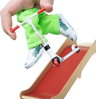 Finger Toy Skateboards - Finger Toys Set Includes Finger Scooter Finger Pants Shoes - Finger Scooter Toy Mini Scooter Finger Board Accessories with Finger Pants, Shoes, and Tools for Kids Nanyaciv