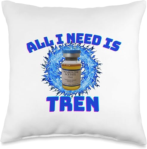 All I need is tren Gym trenbolone Almohada de tiro 16x16, multicolor