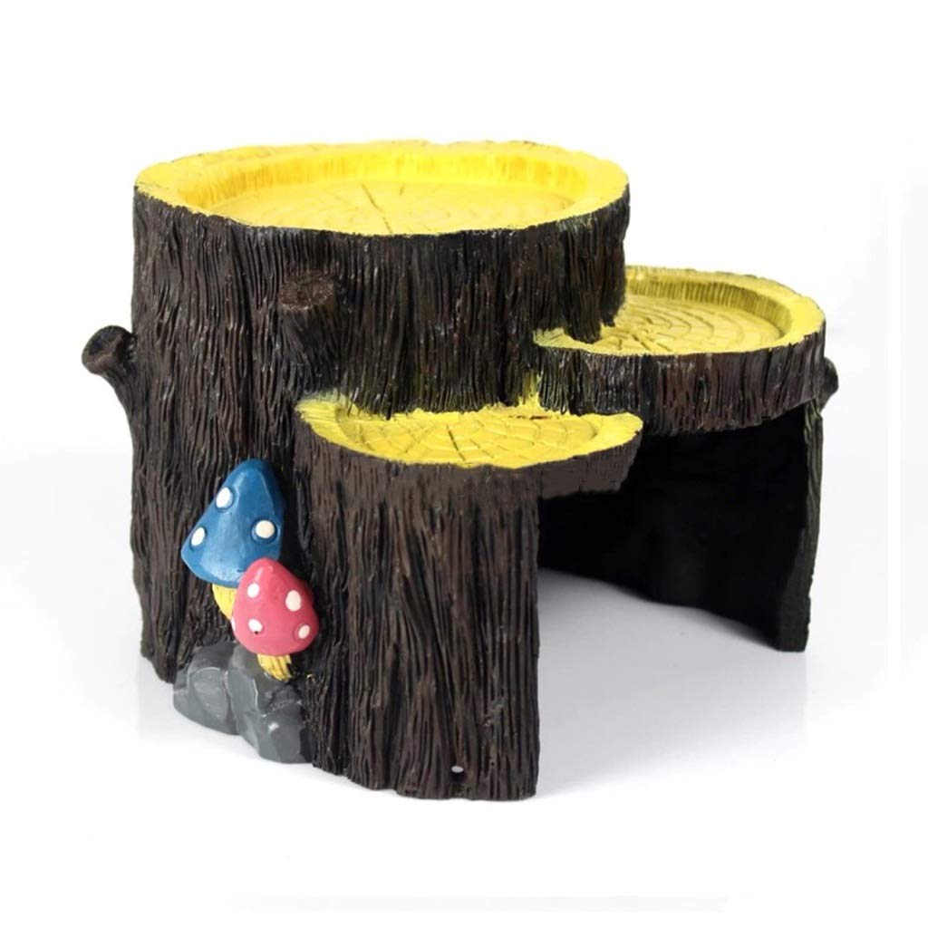 Escondite de reptiles de raíz de árbol de simulación, caja de cueva de reptiles, decoración de esquina de hábitat, escondites de tortugas de serpiente lagarto, accesorios de caja de reptiles, adornos