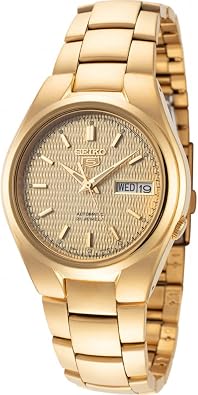 SNK610K1 Seiko 5 Automatic Mens Analog Gold Business Automatic Seiko