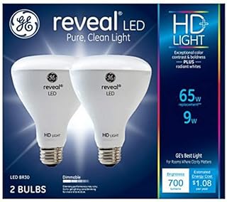 GE Lighting 30691 Reveal HD+ LED Light Bulbs, 700 Lumens, 9-Watts, 2-Pk. - Quantity 1 (n/a)