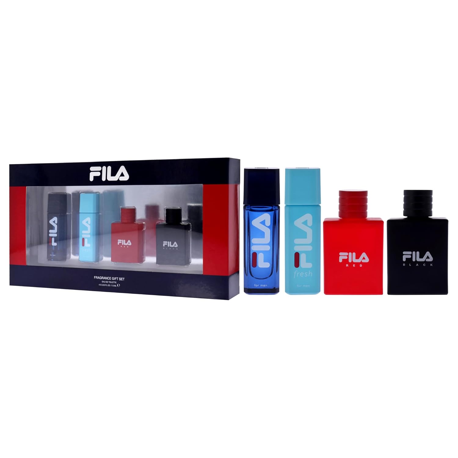 FILA Cologne Giftset for Men - Cool, Clean And Refreshing Perfumes for Men - Long Lasting Fragrances - Trendy, Portable Bottle Design - 4 Pc - Image 5