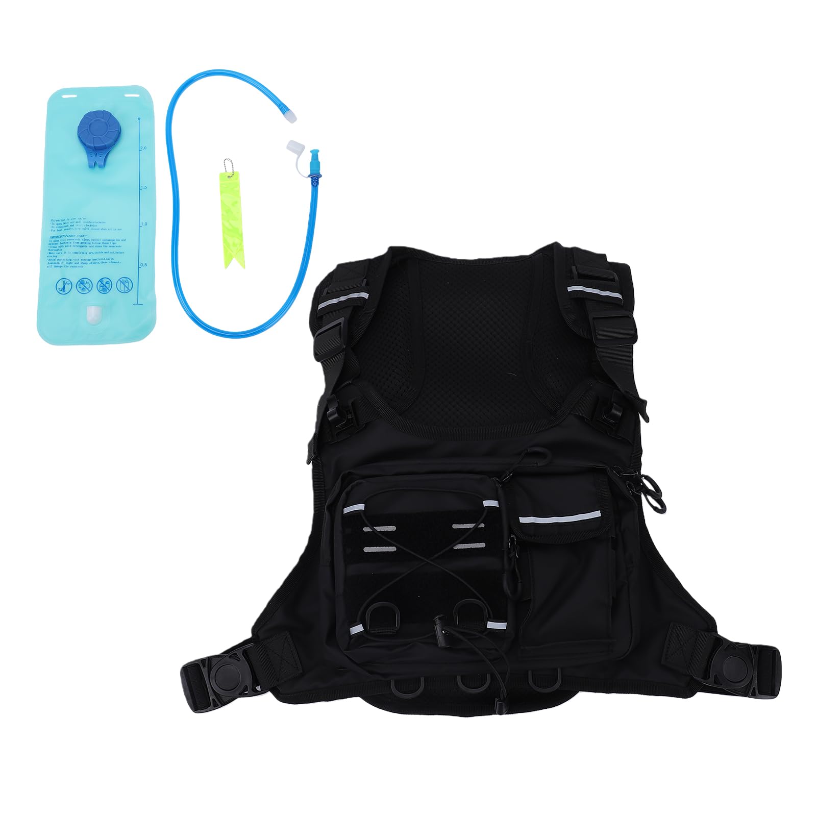 XUMIUZIY Gilet de Course Trail Running, Sac à Dos avec Poche à Eau de 2L,