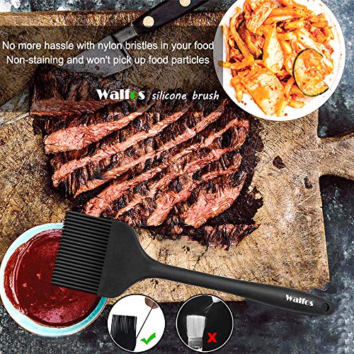 image for WALFOS Premium Silicone Basting Pastry Brush - High Heat Resistant Non