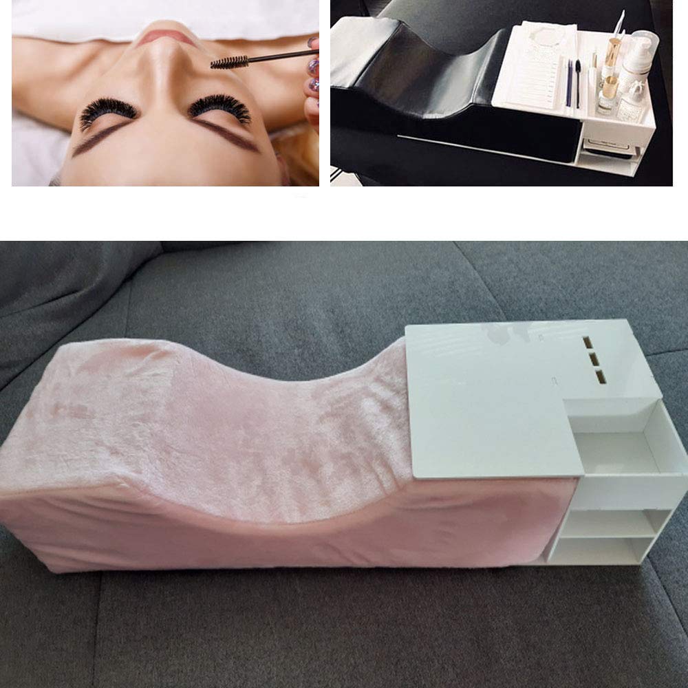 2In1 Eyelash Extensions Pillow Shelf Spong+Lash Pillow Flannel Lash Pillow Grafting Eyelash Pillow