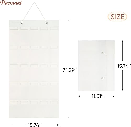 Miniatura 5 de PACMAXI Organizador de almacenamiento para lentes de sol, bolsillo de pared montado por gafas de sol, soporte de almacenamiento para anteojos