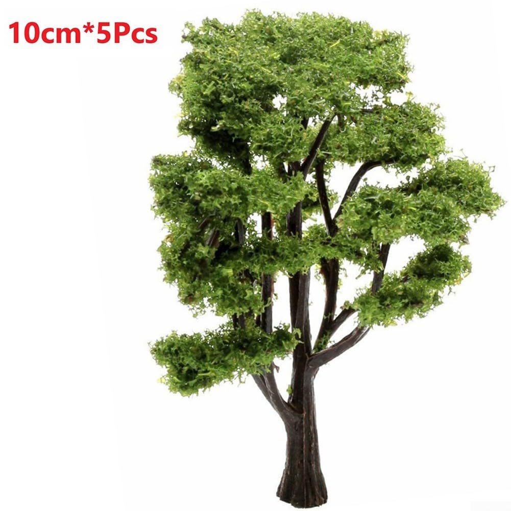 Lot de 10 arbres miniatures pour paysages de 8 cm et 10 cm de hauteur, idéal pour construire des modèles et améliorer les jardins