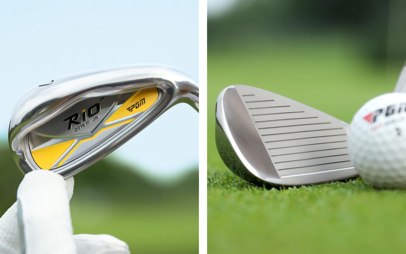 PGM Rio Golf Clubs - Juego completo de palos de golf para diestros y niños, 4 piezas de palos de golf juveniles con bolsa de soporte para niños y niñas