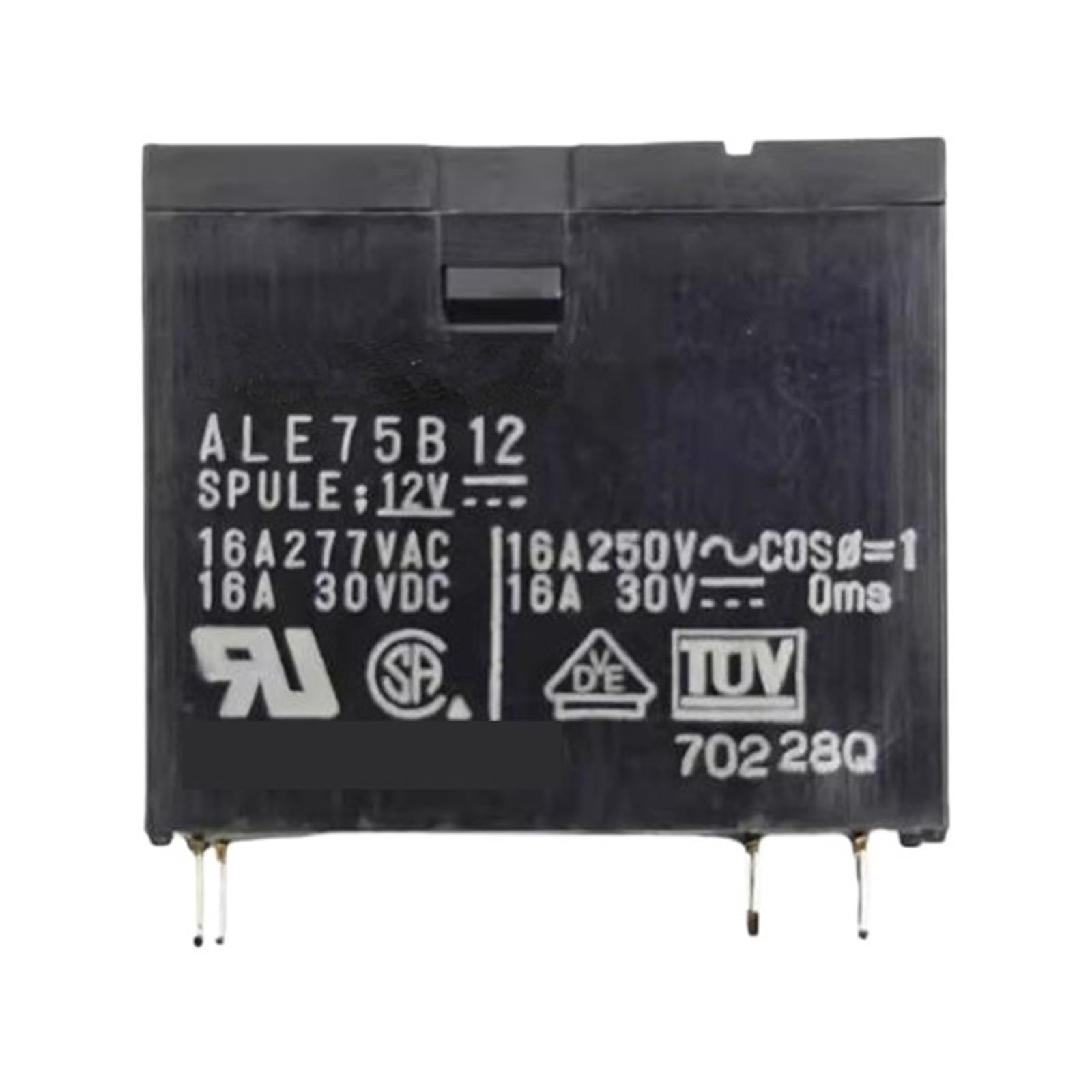 Relais 16A 4PIN ALE75B12AL 12V commutateur circuit électronique x10