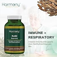 Vista 11 de Kutki Supreme - Medicina ayurvédica Harmony Nutraceuticals para una piel sana, sistemas inmunológicos y respiratorios - 120 cápsulas orgánicas