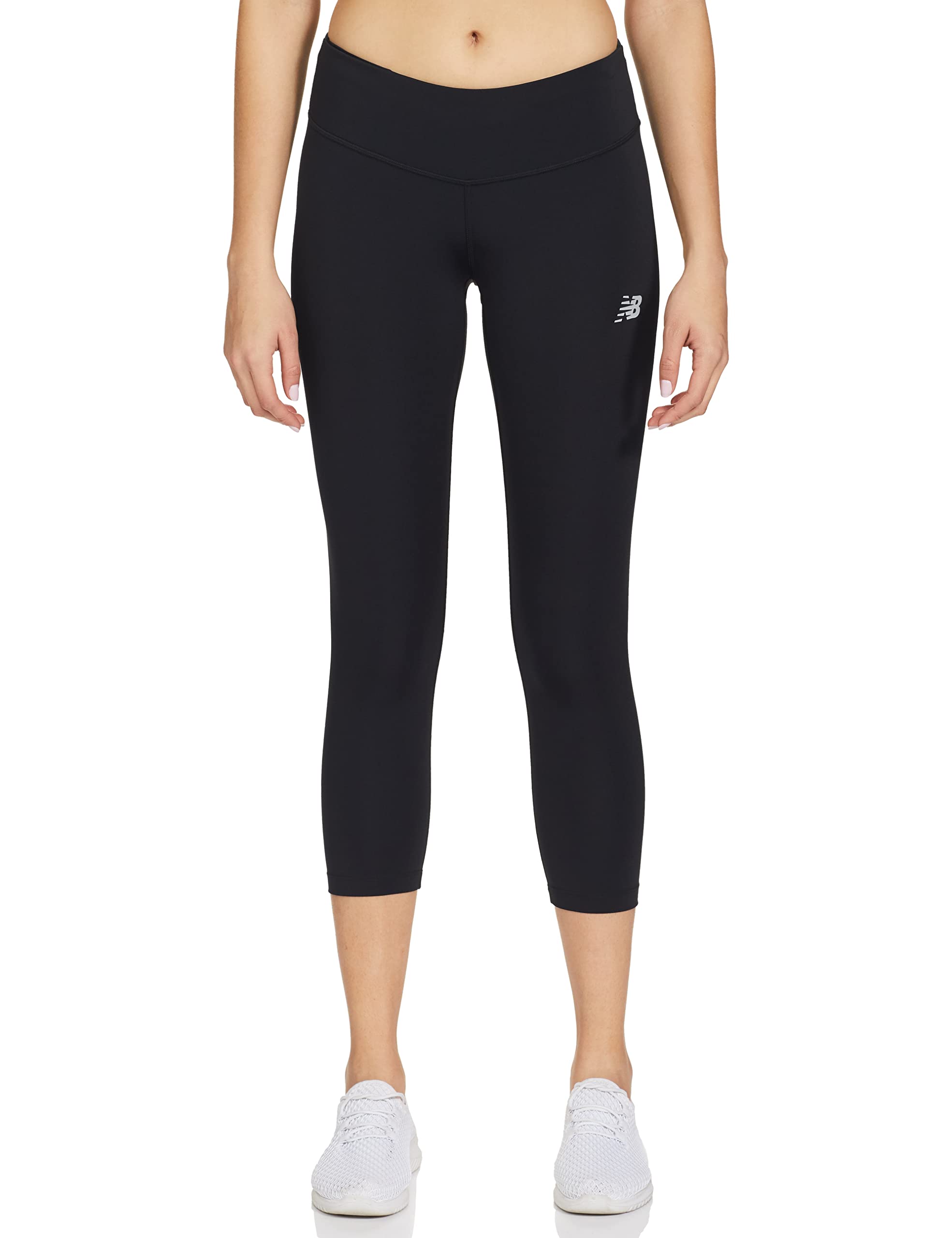 New Balance Core Run Capri Tights, Women, Black, XS