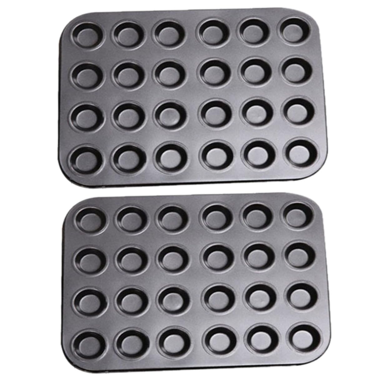 Moules à muffins antiadhésifs Gatuida en lot de 2 pièces pour gâteaux et puddings