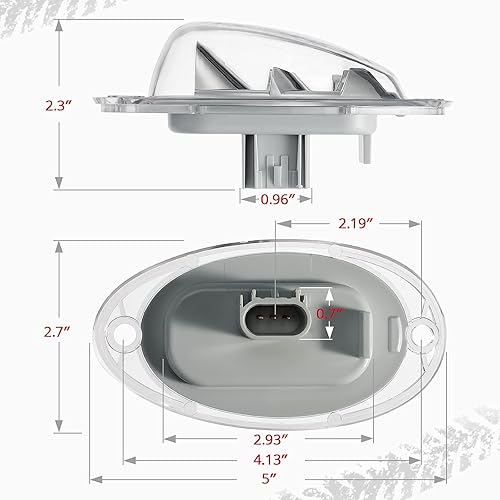 Miniatura 5 de Partsam Freightliner Cascadia - Luces LED de señal de giro LED ámbar 5-2835-SMD, lente transparente, repuesto para Freightliner Cascadia semi camión