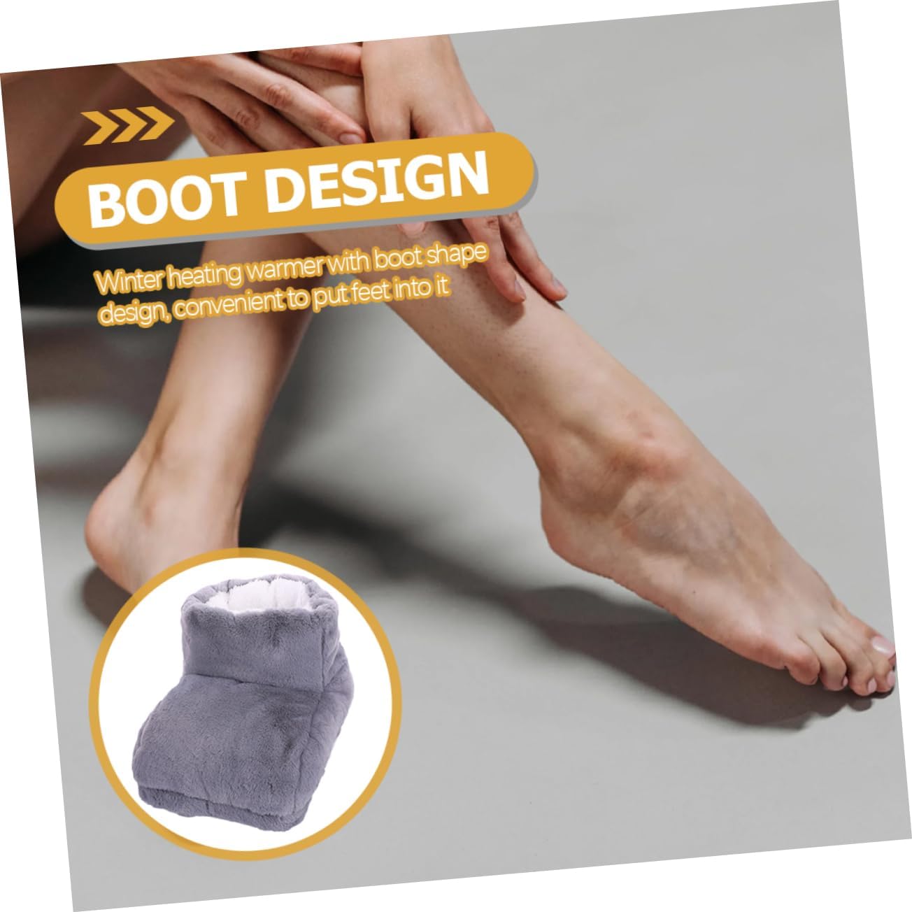 Didiseaon 2pcs Heated Foot Warmer Boots USB Electric Heating Shoes for Men and Women Fast Heating Material Comfortable Foot Warmers for Use