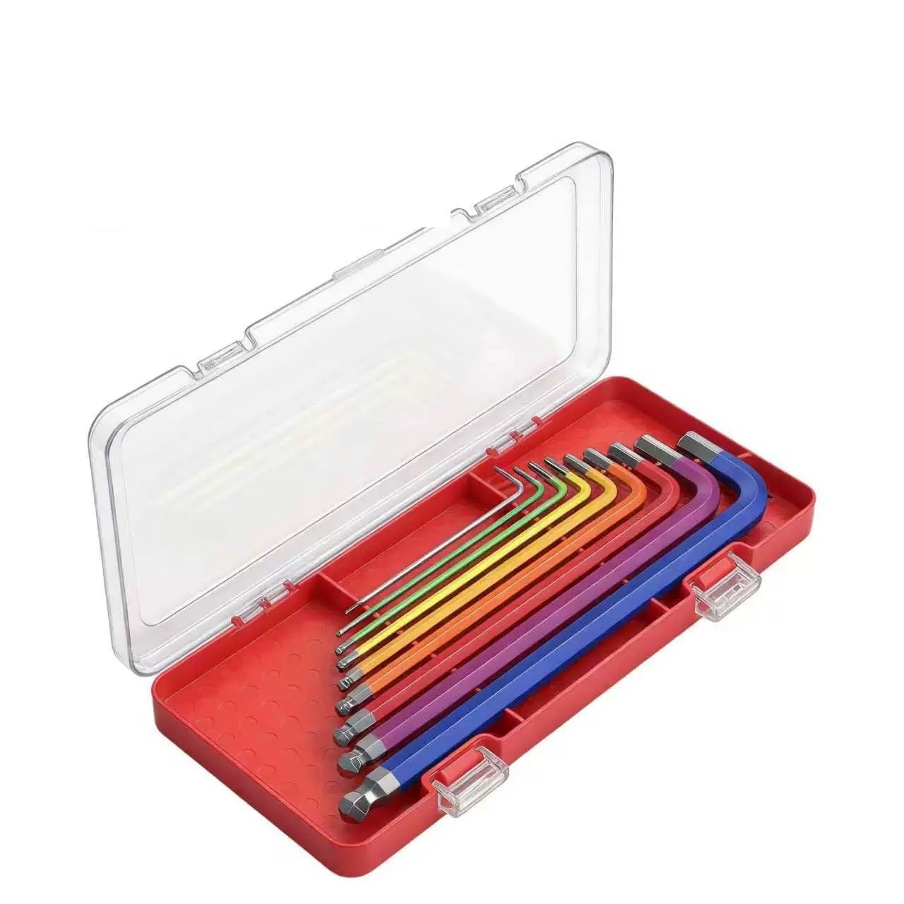 Jeu de 9 clés Allen métriques Hex-Plus multicolore avec étui BlackLaser(9pcs-g)