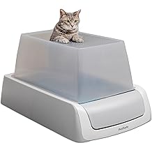 PetSafe ScoopFree Crystal Pro Legacy Self-Cleaning Automatic Litter Box - Top-Entry Motion-Sensing Cat Box with Integrated Health Counter - Includes 1 Disposable Crystal Litter Tray