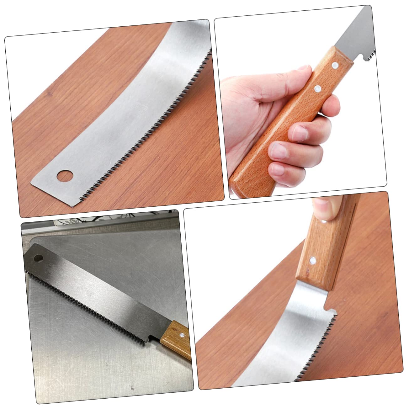 Mipcase 2 Pezzi Seghetto con Ergonomico Seghetto Fine per Tagli Precisi Utensile DIY per Giardinaggio e Lavorazione Del