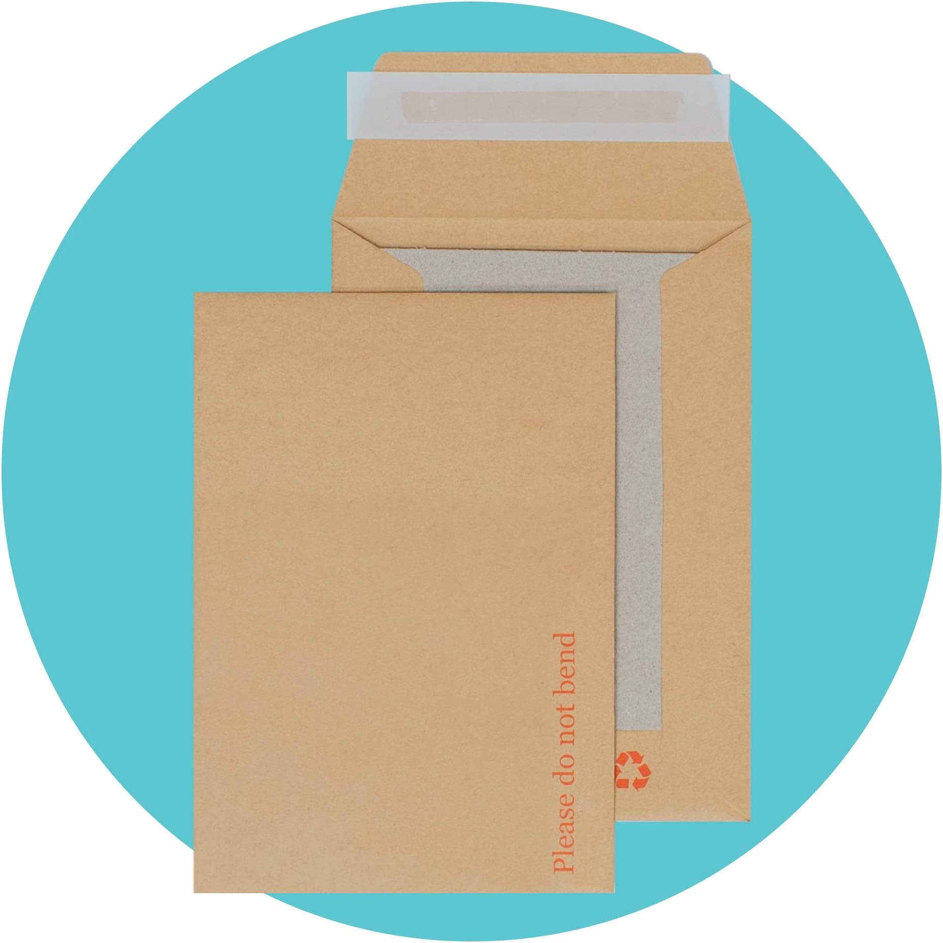 Triplast 100 x A6 C6 Manilla Hard Board Back Envelopes (162x114mm) - Cardboard Backed Mailers with Peel & Seal Strip - Rigid Do Not Bend Envelopes for Mailing Posting Shipping & Storing Documents