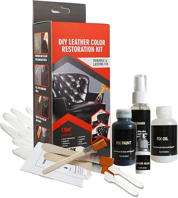 Plextone DIY For Small Leather Repair and Vinyl Repair Kit Patch