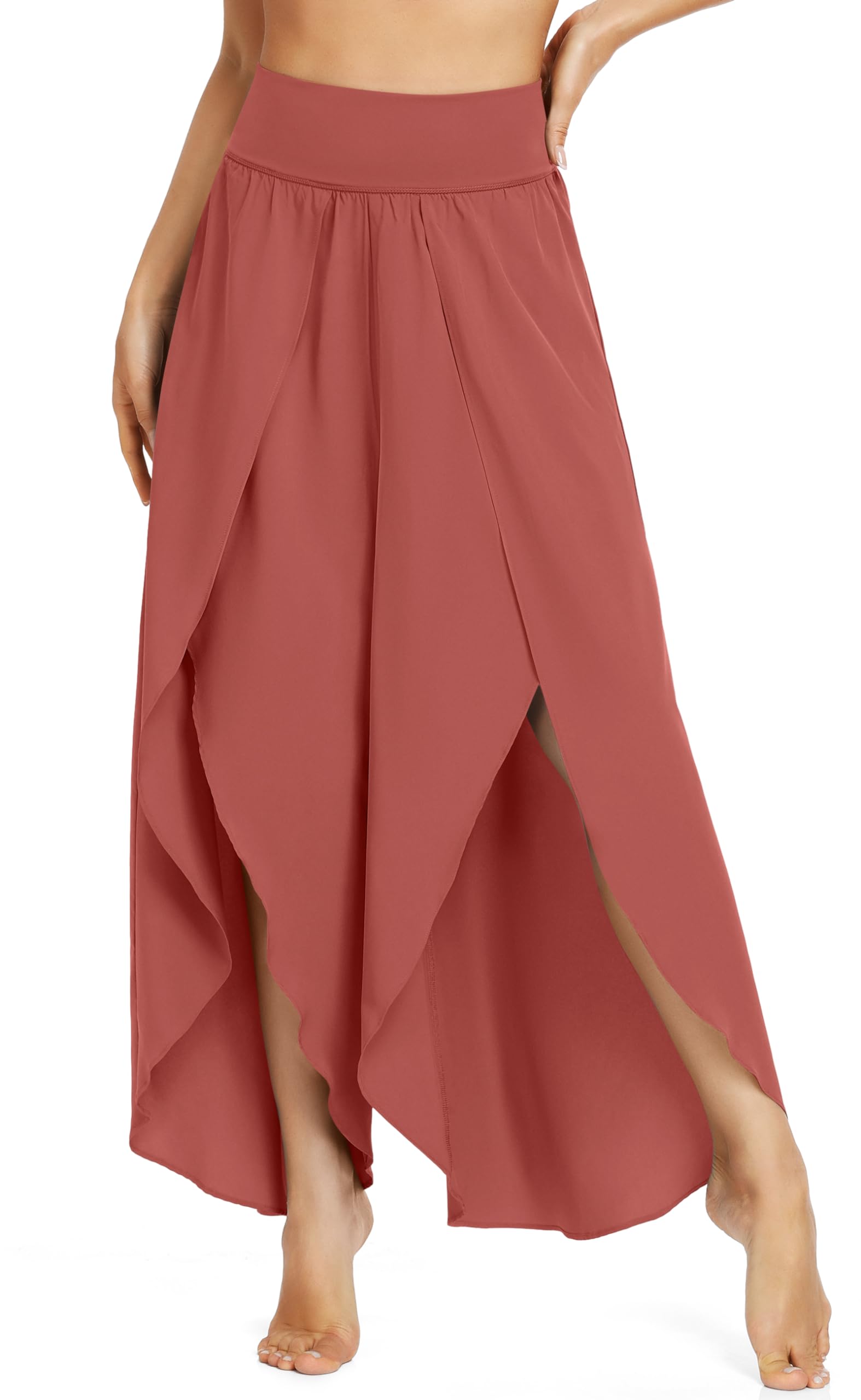 IUGA Flowy Pants for Women Wide Leg High Waisted Palazzo Boho Beach Harem Pants for Casual Dance Summer