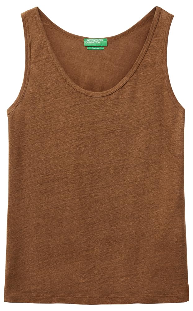 United Colors of Benetton Women's Canotta 37uje8398 Undershirt, Brown, M