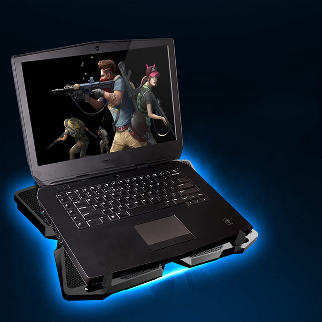 Soporte para Portátil, Almohadilla De Enfriamiento Portátil, Soporte Ergonómico del Cuaderno, Soporte Ajustable Silencioso para Todas Las Computadoras Portátiles 10-17 Pulgadas,Rojo