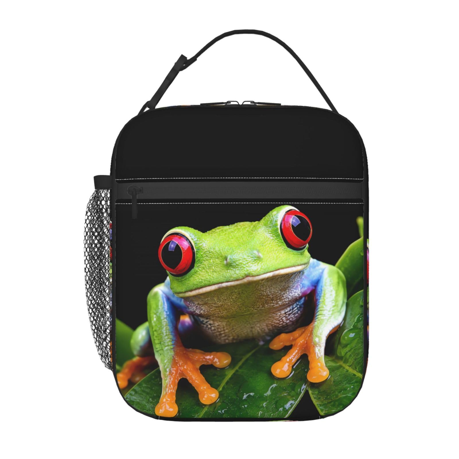 Frog Lunch Box Insulated Soft Bag Reusable Cooler Bag For Women&Men&Work Picnic Hiking