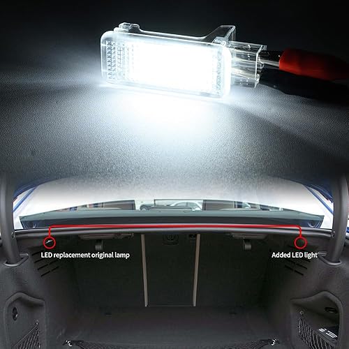 Vista 25 de nsautolighting 4 unids rojo LED interior cortesía puerta luz para Au'di A3 S3 A4 S4 A5 S5 A6 S6 RS6 A8 S8 Q3 Q4 Q5 Q7 Q8 LED panel de puerta lateral
