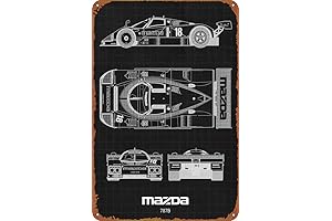 Mazda 787B Retro Metal Tin Sign: Racing Legend on Your Wall