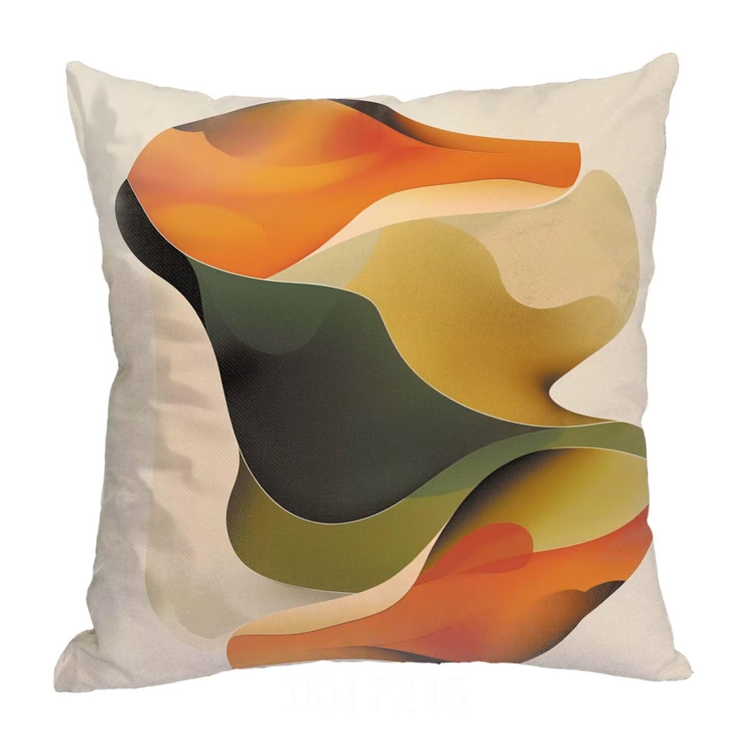 Fundas Cojines SuavesNaranja Fundas Cojines Cuadradas Suaves Funda Almohada Cojines Suaves Sillas Jardin para Oficina Jardín Cama Sofá Banco Interior o Exterior Juego de 4 Funda Cojin GeometríA mu-25