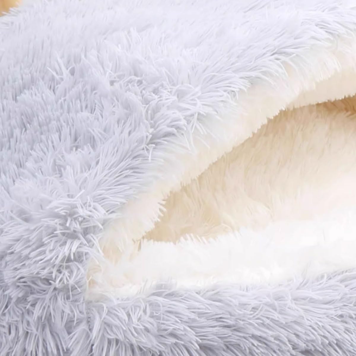 HEXEH Katzenhöhle Katzenbett Waschbare Halbgeschlossen Katzenzelt Katzenkorb Katzenhäuschen Betten Zum Schlafen Für Kleine Bis Mittlere Größe Katze (Color : B, Size : 60cm)