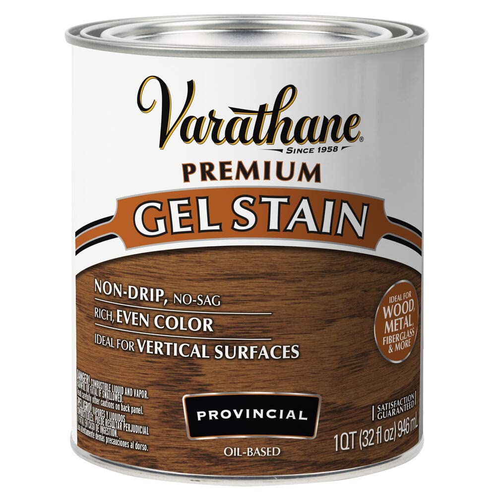 Varathane 358307 Premium Gel Stain, Quart, Provincial