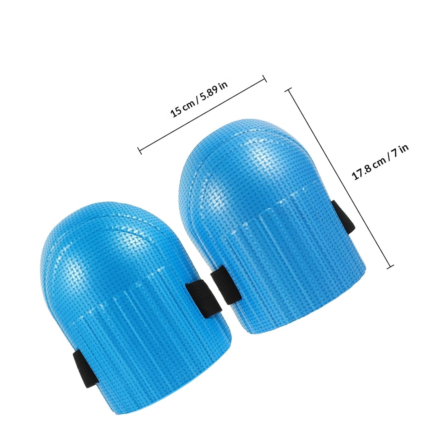 FUOYLOO Work Knee Pads for Men Construction, Sturdy Soft Protective Knee Pad Inserts for Work Trousers, Lightweight Factory and Gardening Kneepads with 4pcs Set, Blue Ergonomic Support